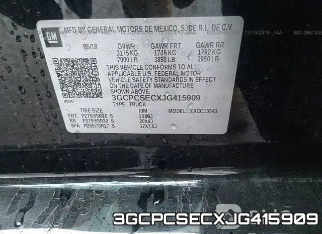 3GCPCSECXJG415909 фото 10