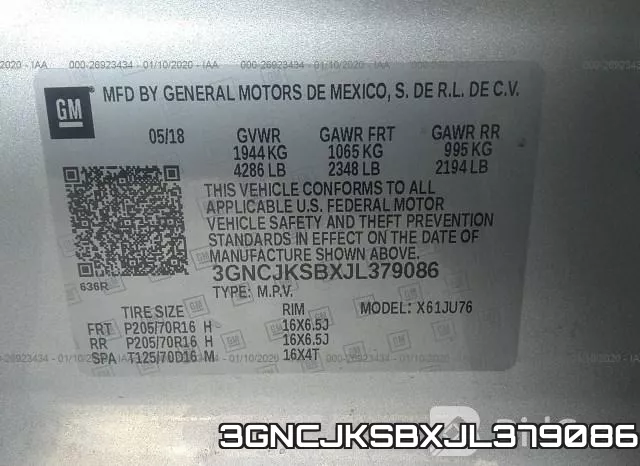 3GNCJKSBXJL379086 фото 10