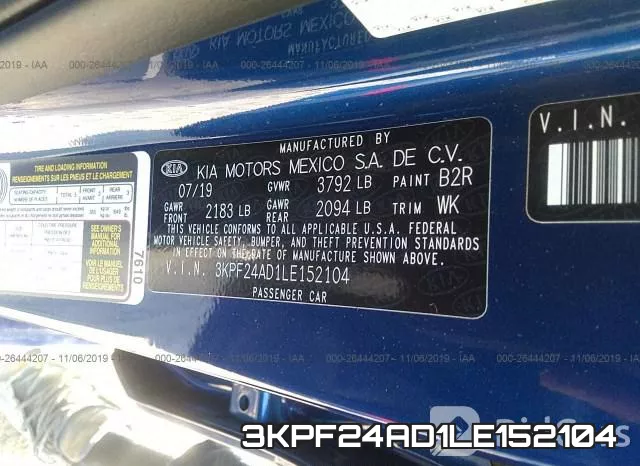 3KPF24AD1LE152104 фото 10