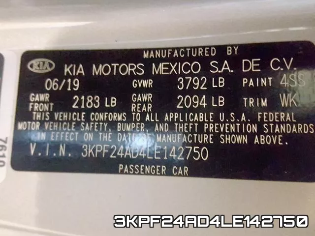 3KPF24AD4LE142750 фото 2