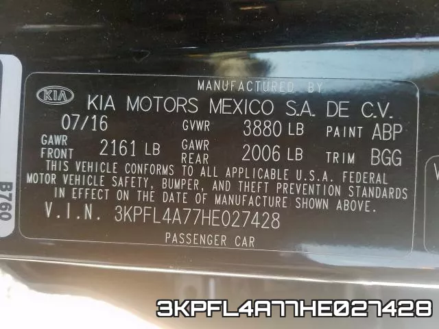 3KPFL4A77HE027428 фото 2