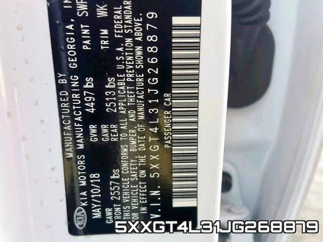 5XXGT4L31JG268879 фото 2