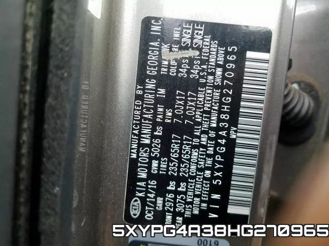 5XYPG4A38HG270965 фото 2
