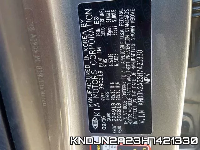 KNDJN2A23H7421330 фото 2