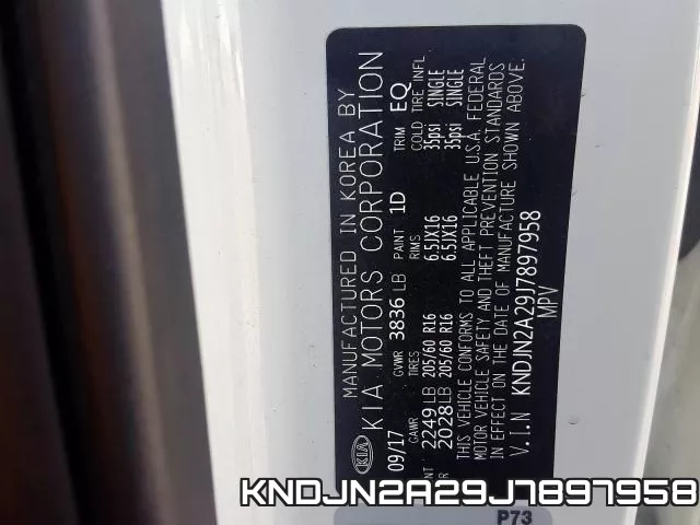 KNDJN2A29J7897958 фото 2