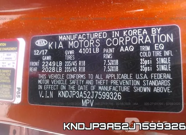 KNDJP3A52J7599326 фото 10