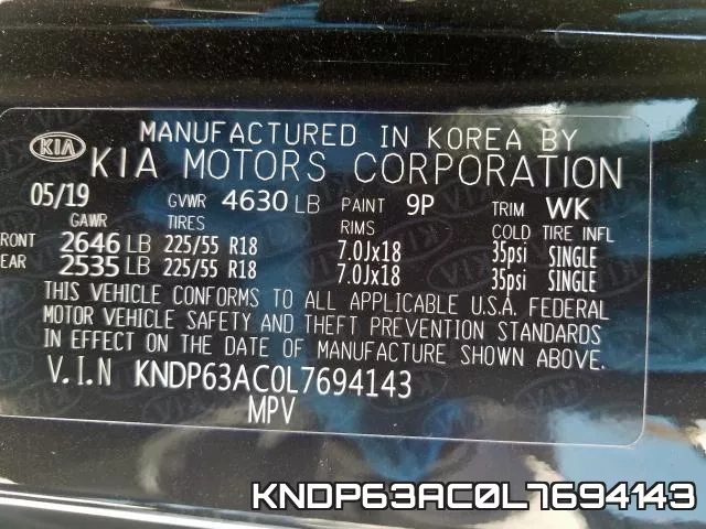 KNDP63AC0L7694143 фото 2