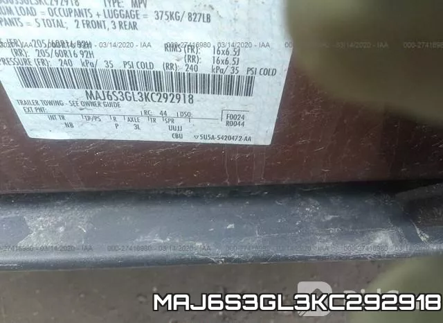 MAJ6S3GL3KC292918 фото 10