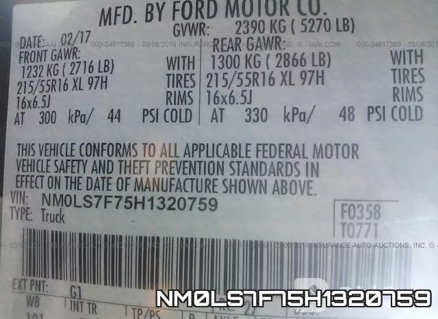 NM0LS7F75H1320759 фото 10