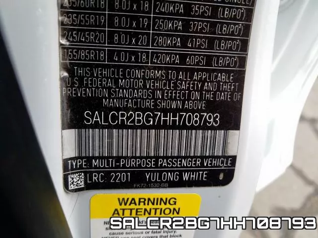 SALCR2BG7HH708793 фото 2