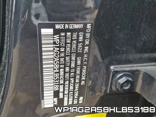 WP1AG2A58HLB53188 фото 2