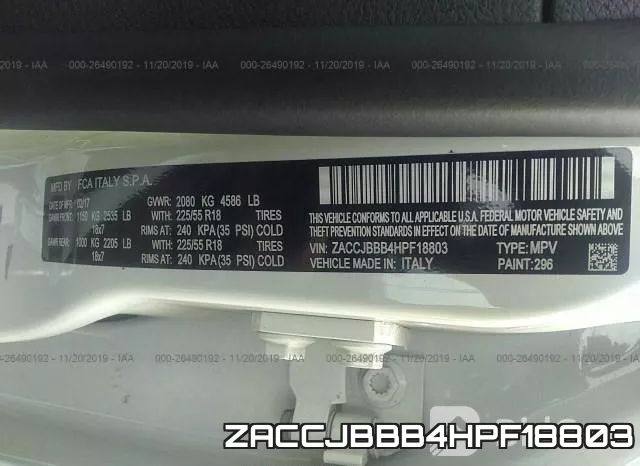 ZACCJBBB4HPF18803 фото 10