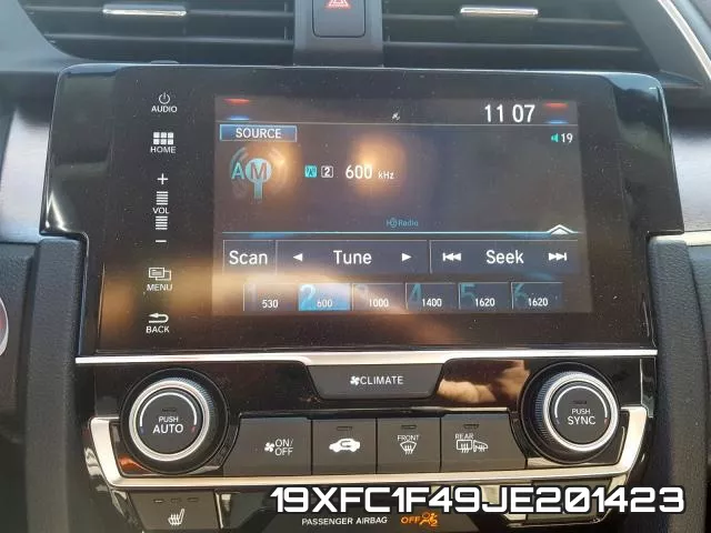19XFC1F49JE201423 фото 10