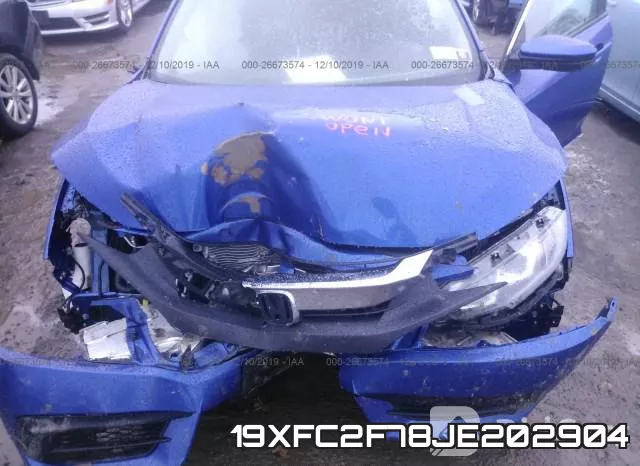 19XFC2F78JE202904 фото 2