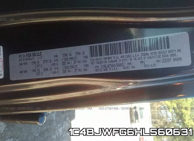 1C4BJWFG6HL560631 фото 10