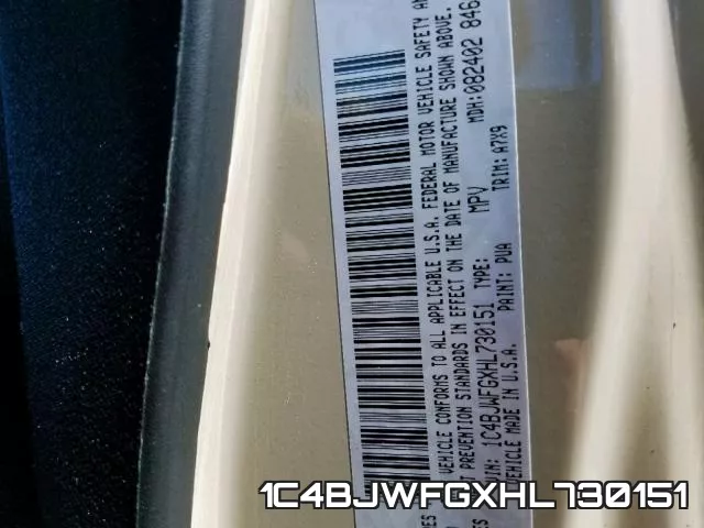 1C4BJWFGXHL730151 фото 2