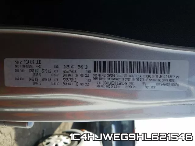 1C4HJWEG9HL621546 фото 2