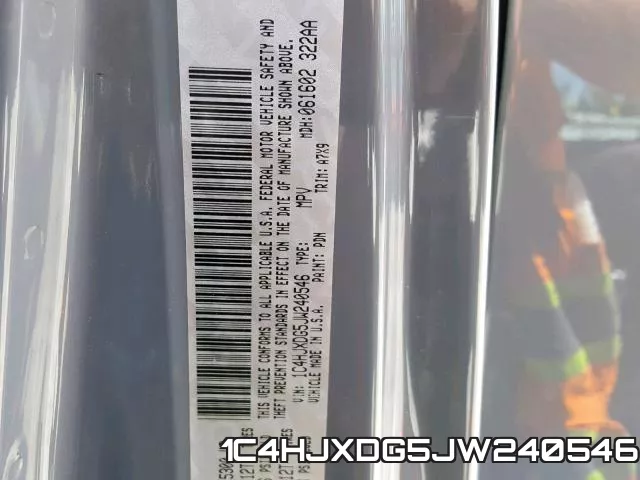 1C4HJXDG5JW240546 фото 2