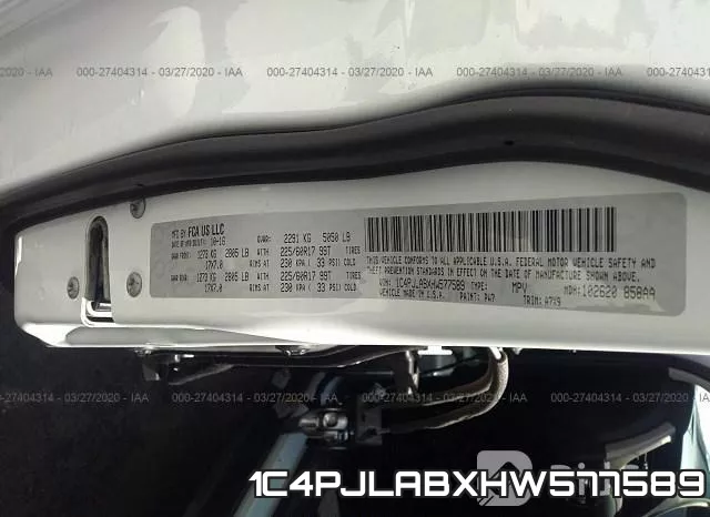 1C4PJLABXHW577589 фото 10