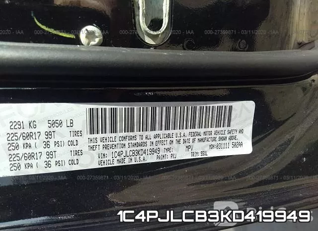 1C4PJLCB3KD419949 фото 10