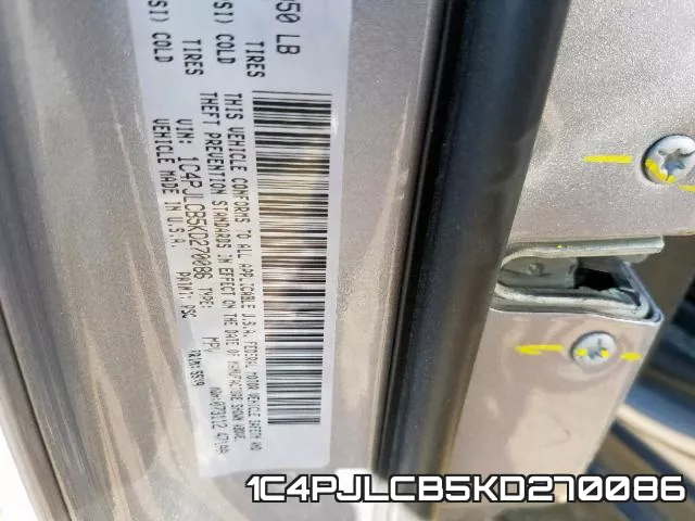 1C4PJLCB5KD270086 фото 2