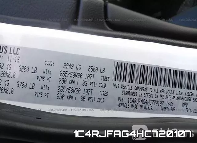 1C4RJFAG4HC720107 фото 10