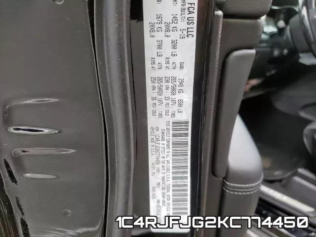 1C4RJFJG2KC774450 фото 2