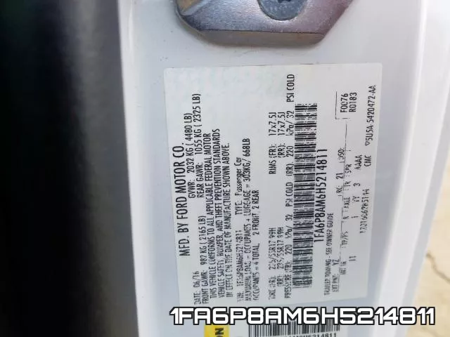1FA6P8AM6H5214811 фото 2