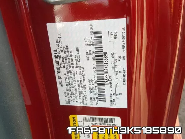 1FA6P8TH3K5185890 фото 2