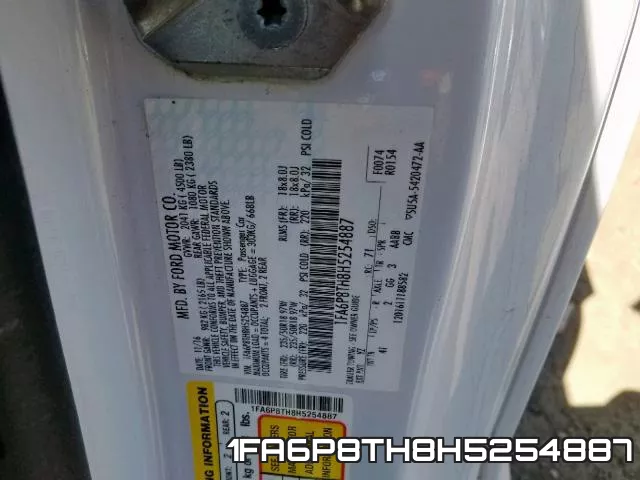 1FA6P8TH8H5254887 фото 2