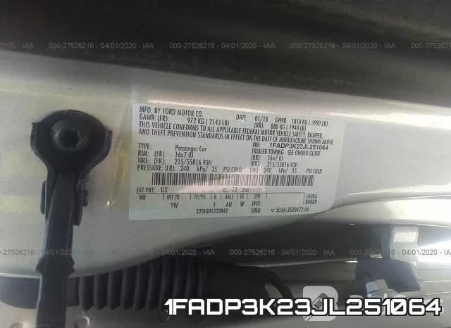 1FADP3K23JL251064 фото 10