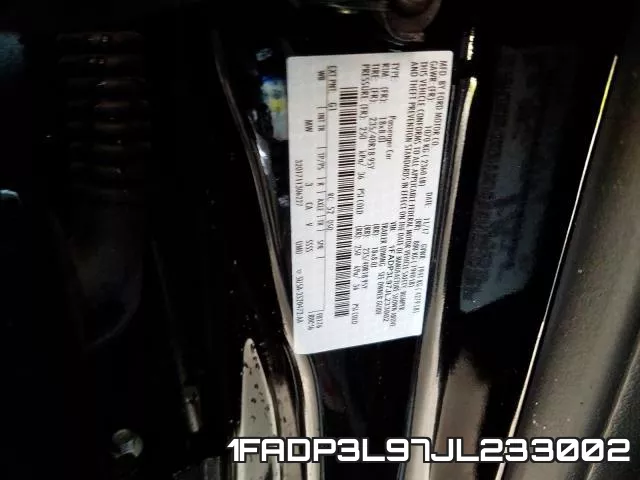 1FADP3L97JL233002 фото 2