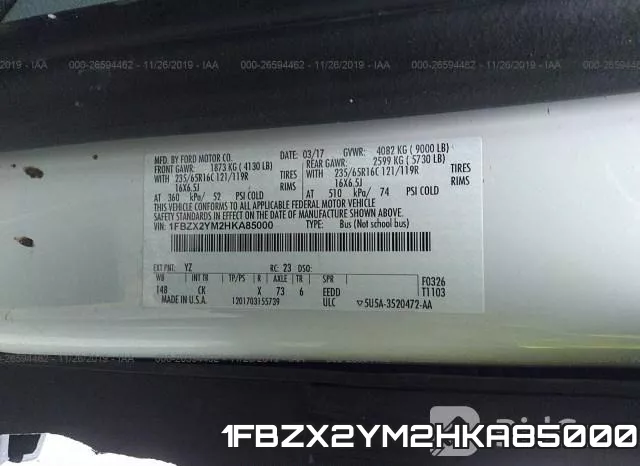 1FBZX2YM2HKA85000 фото 10