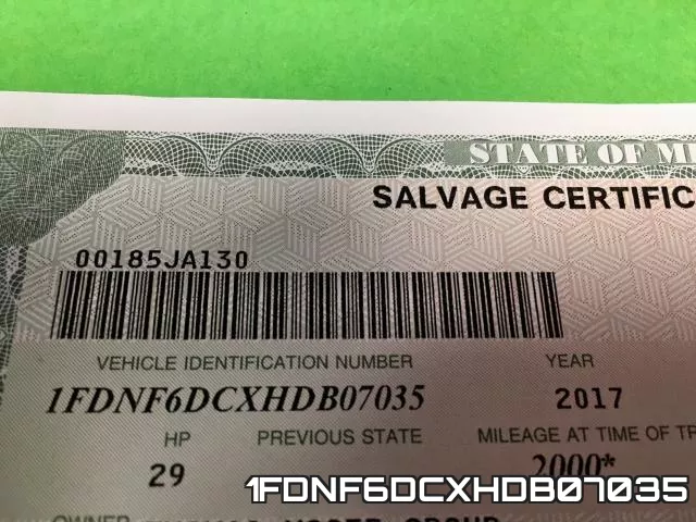 1FDNF6DCXHDB07035 фото 2