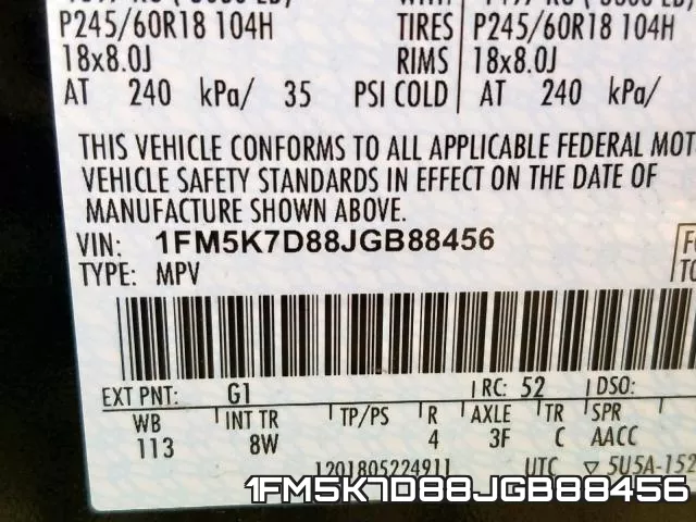 1FM5K7D88JGB88456 фото 2