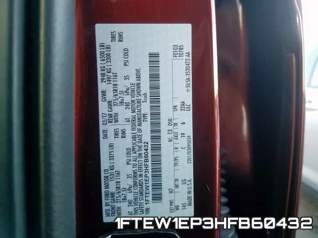1FTEW1EP3HFB60432 фото 2