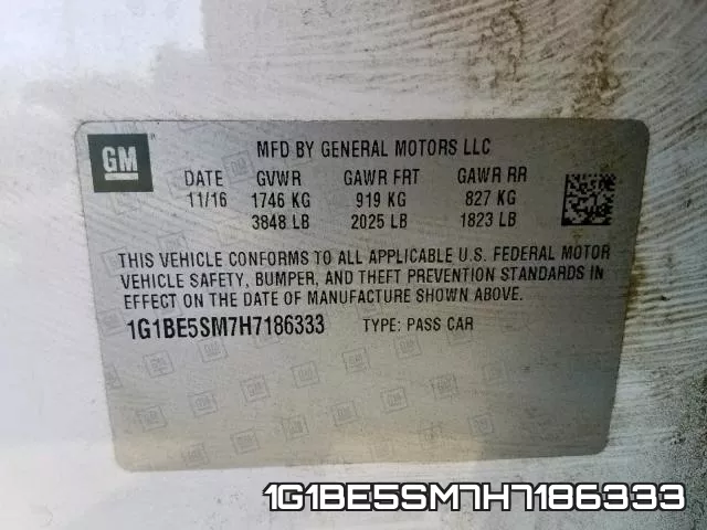 1G1BE5SM7H7186333 фото 2