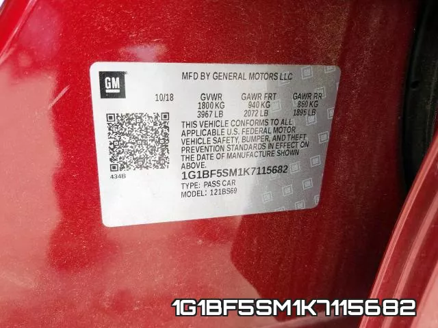 1G1BF5SM1K7115682 фото 2