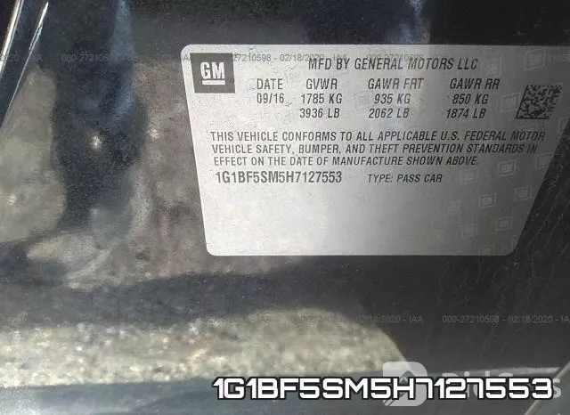 1G1BF5SM5H7127553 фото 10