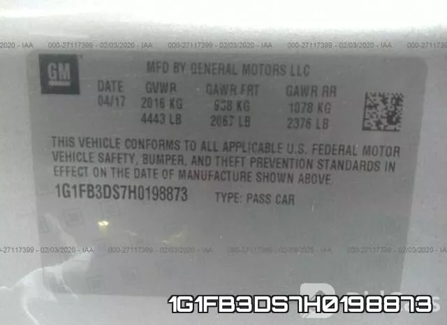 1G1FB3DS7H0198873 фото 10