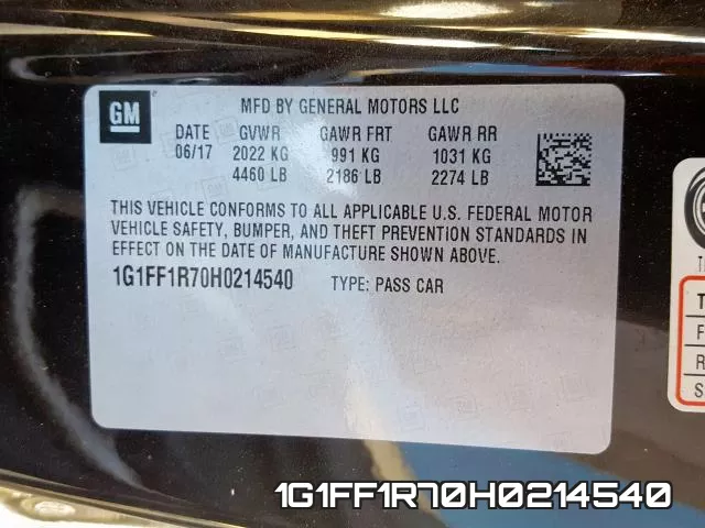 1G1FF1R70H0214540 фото 2