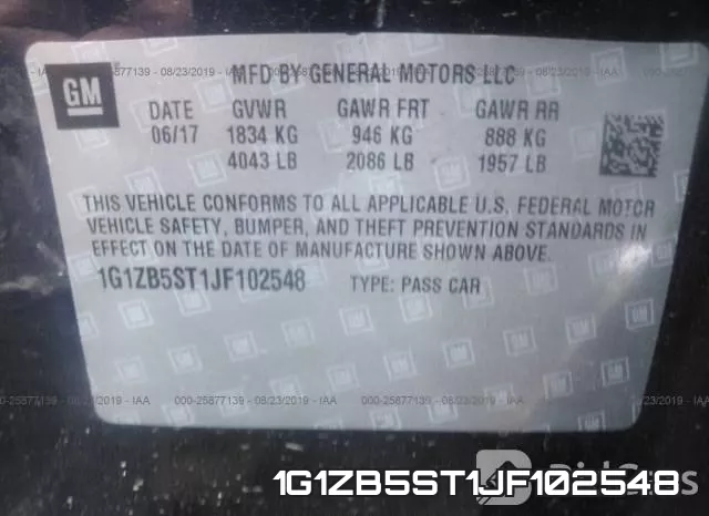 1G1ZB5ST1JF102548 фото 10