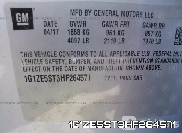 1G1ZE5ST3HF264571 фото 10