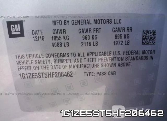 1G1ZE5ST5HF206462 фото 10