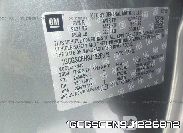1GCGSCEN9J1226872 фото 10