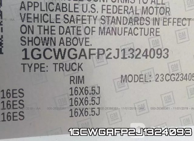 1GCWGAFP2J1324093 фото 10