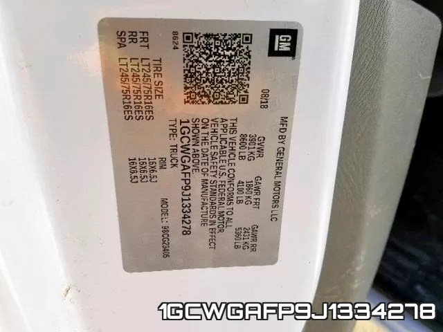 1GCWGAFP9J1334278 фото 2
