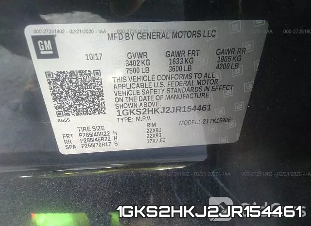 1GKS2HKJ2JR154461 фото 10