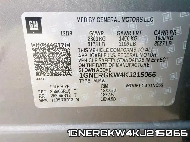 1GNERGKW4KJ215066 фото 2