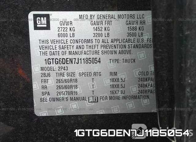 1GTG6DEN7J1185054 фото 10